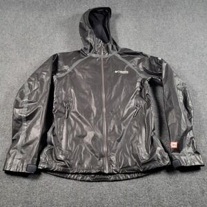 Columbia Titanium OutDry Rain Jacket Womens S Black Waterproof Hood Windbreaker
